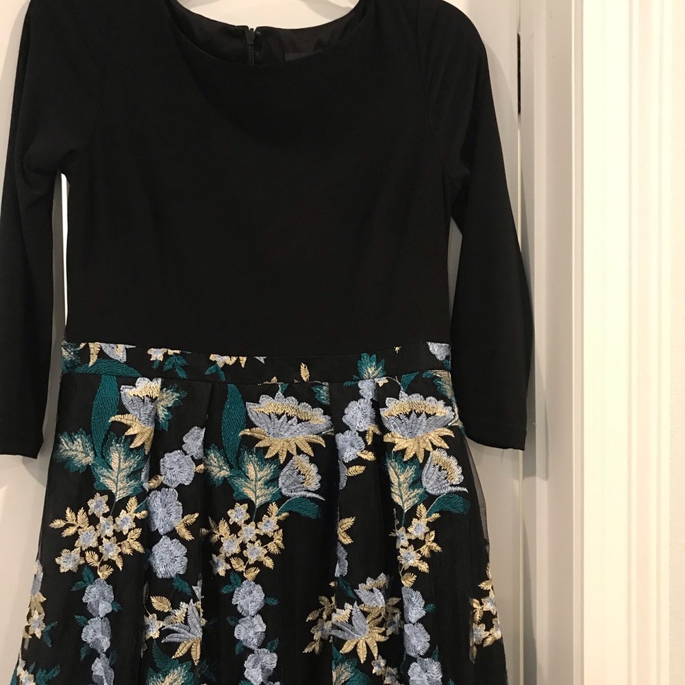 Long Sleeve. Floor Length Adrianna Papell